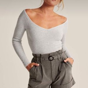 Abercrombie Off-The-Shoulder Knit Bodysuit